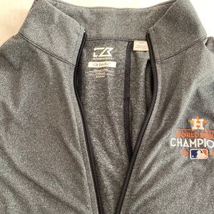 World Series 2017 MLB branded Astros zip-up jacket, Size Small